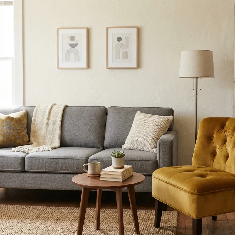 Gray Couch With Accent Chair Ideas