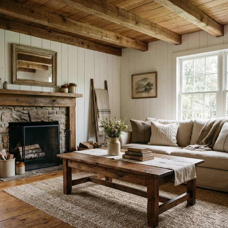 Rustic Farmhouse Living Room Ideas
