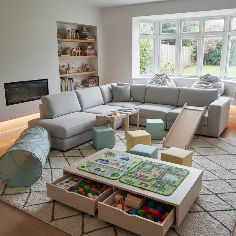 Play Area in Living Room Ideas
