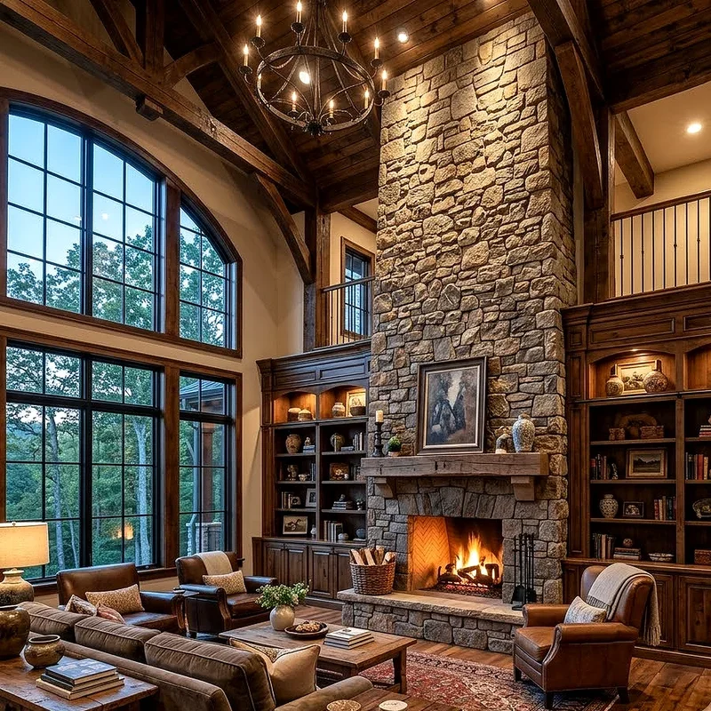 Two Story Fireplace Ideas