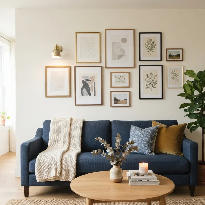 Navy Couch Living Room Ideas
