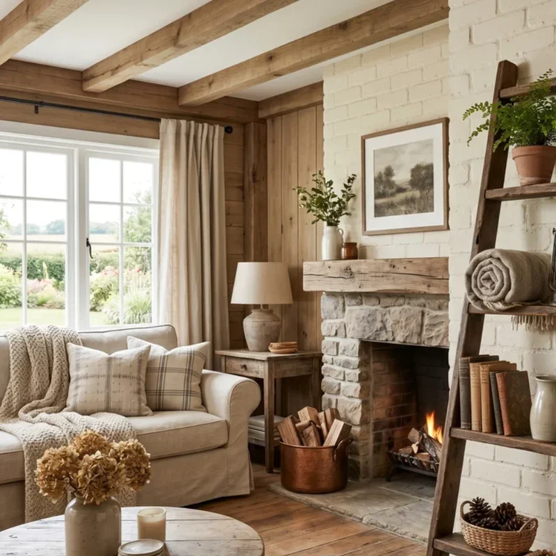 Rustic Farmhouse Living Room Ideas