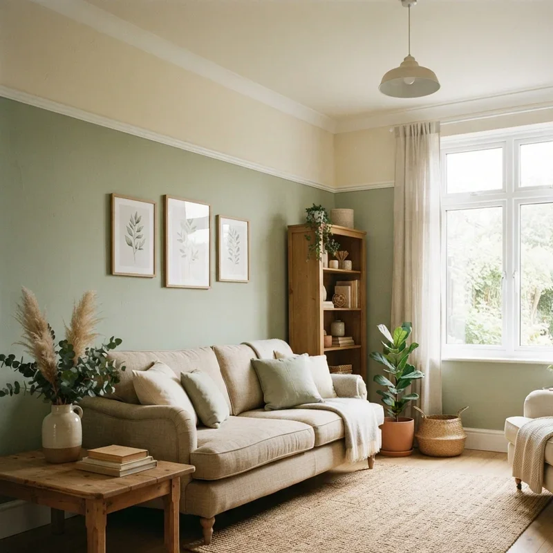 Two Tone Living Room Paint Ideas