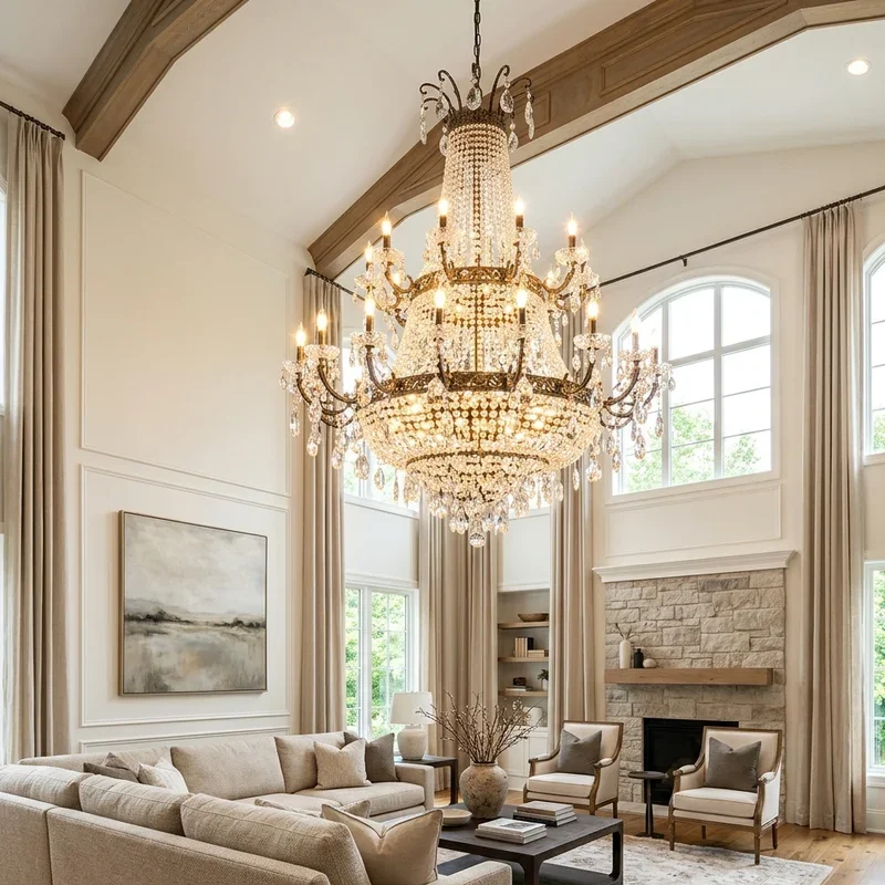 High Ceiling Living Room Lighting Ideas