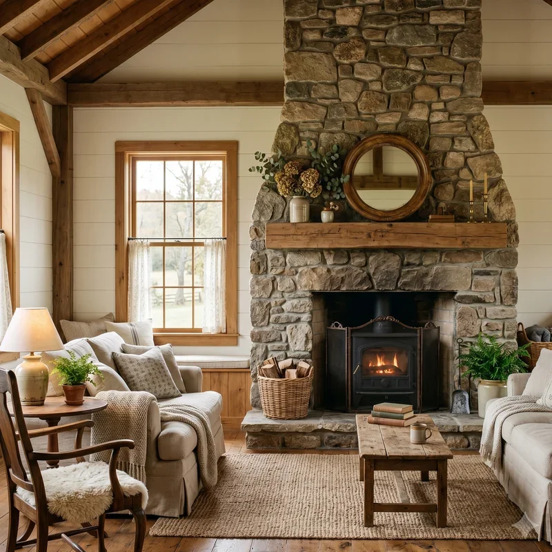Rustic Farmhouse Living Room Ideas
