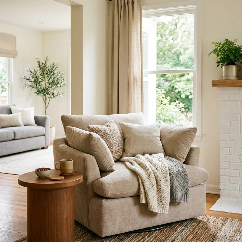 Swivel Chair Living Room Ideas