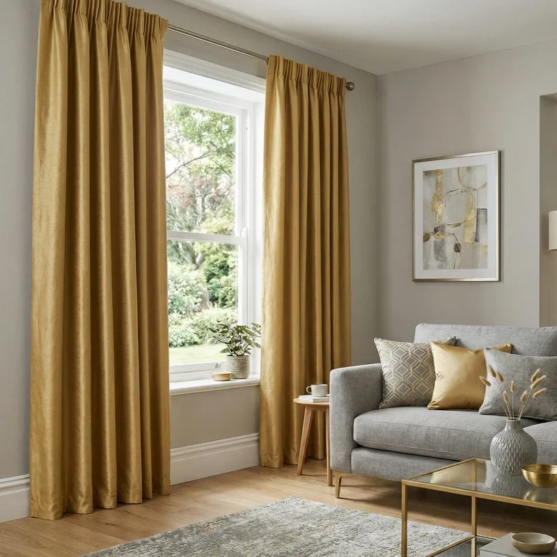 Gold Curtains Living Room Ideas