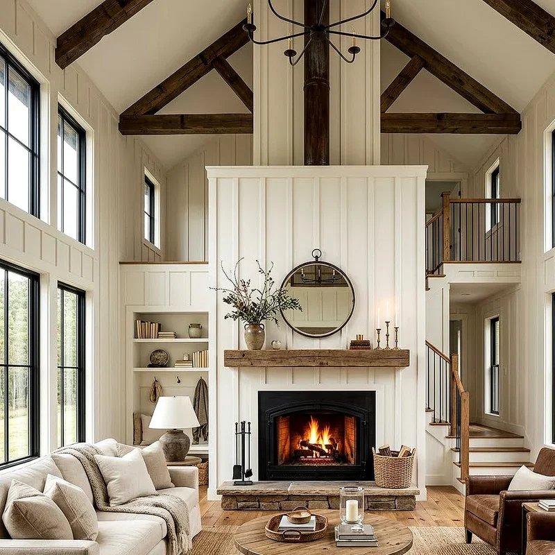 Two Story Fireplace Ideas