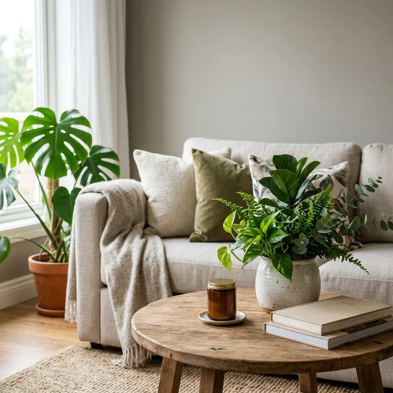 Living Room Sofa Table Decor Ideas