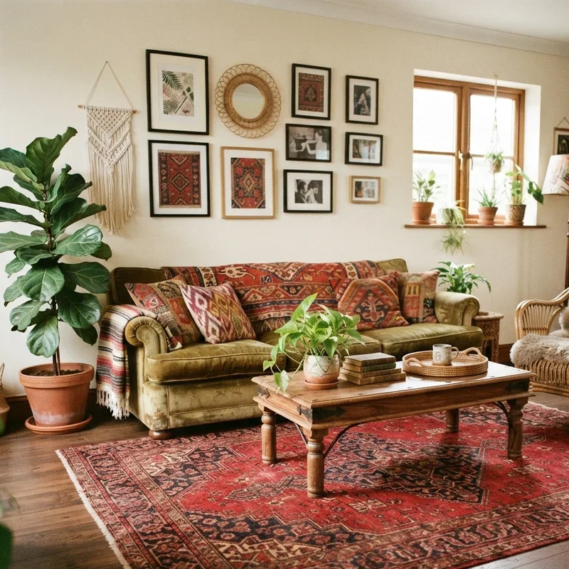 Red Persian Rug Living Room Ideas