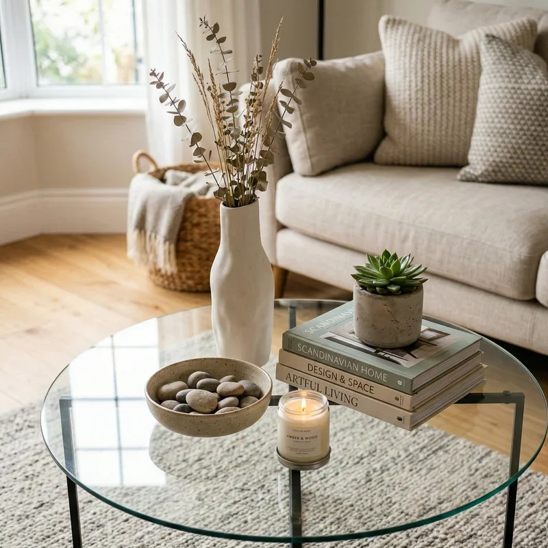 Glass Coffee Table Decor Ideas
