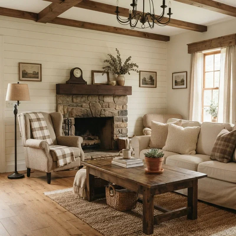 Brown and Beige Living Room Ideas