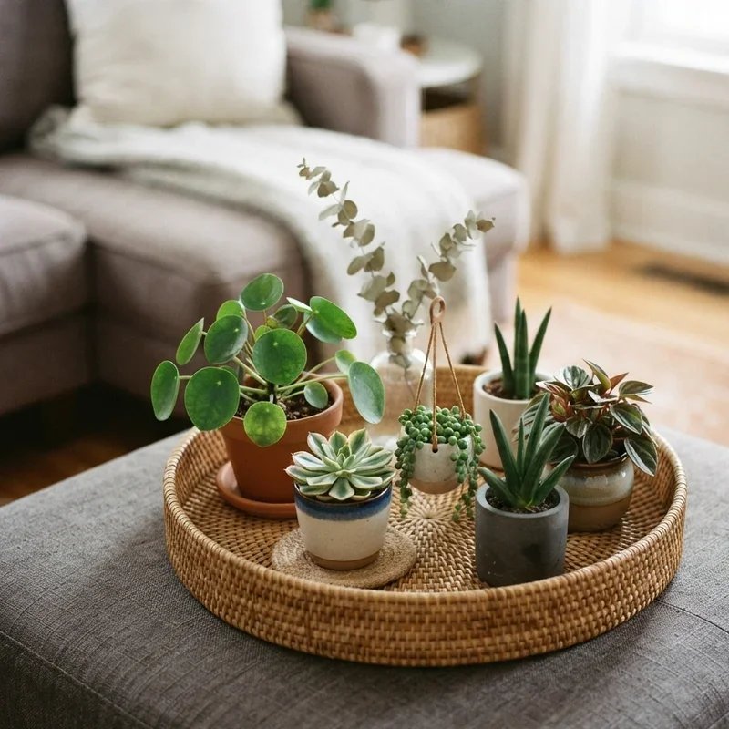 Ottoman Tray Decor Ideas