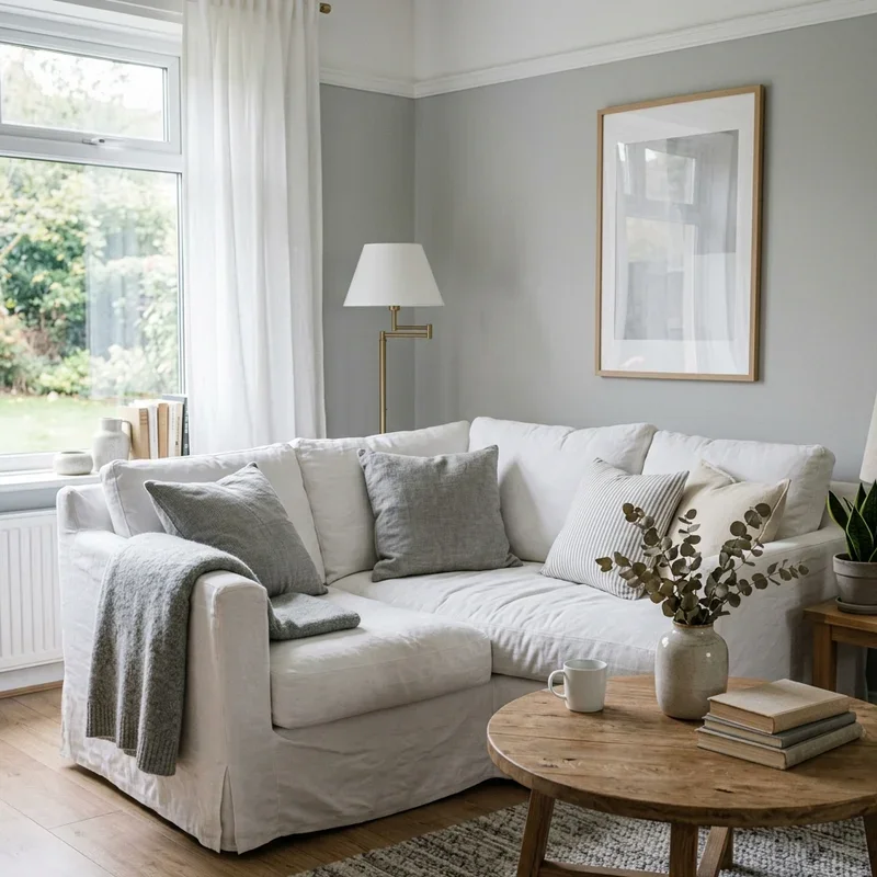 White and Grey Living Room Ideas