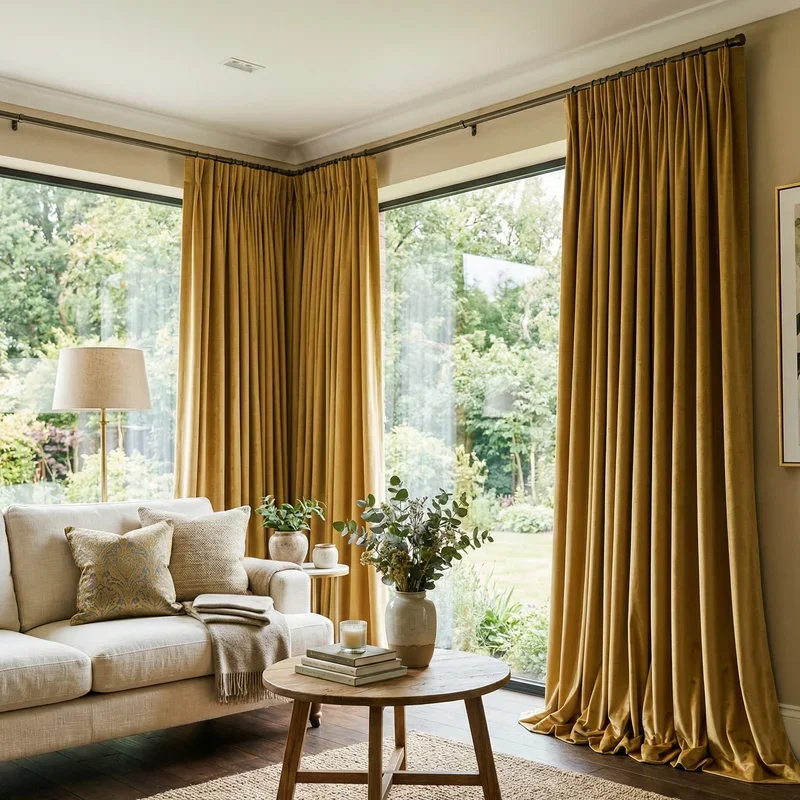 Gold Curtains Living Room Ideas