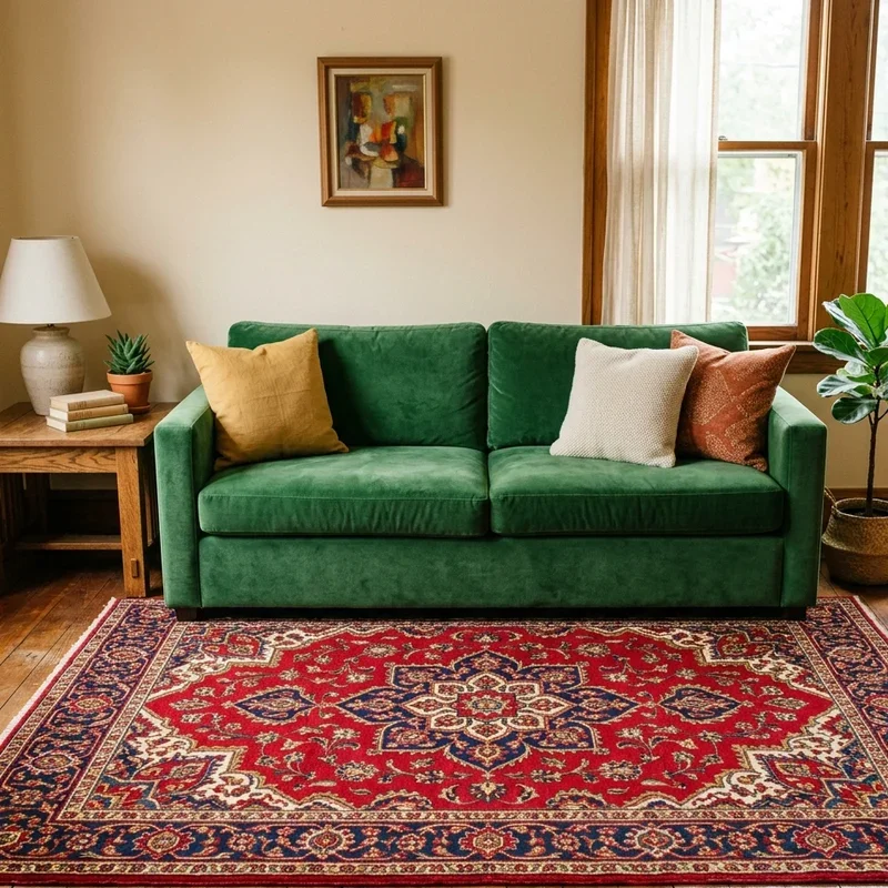 Green Couch Rug Ideas