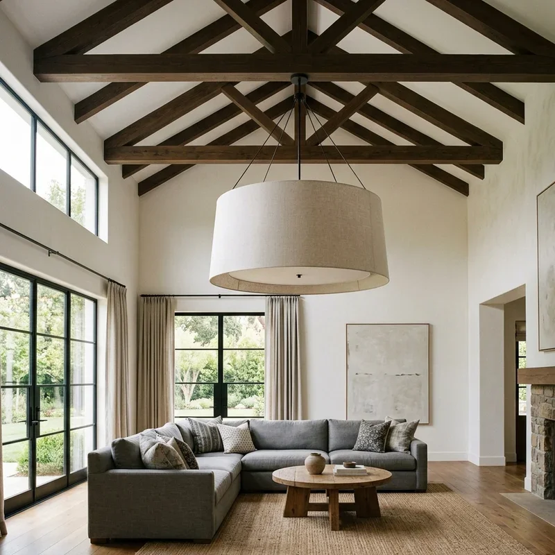 High Ceiling Living Room Lighting Ideas