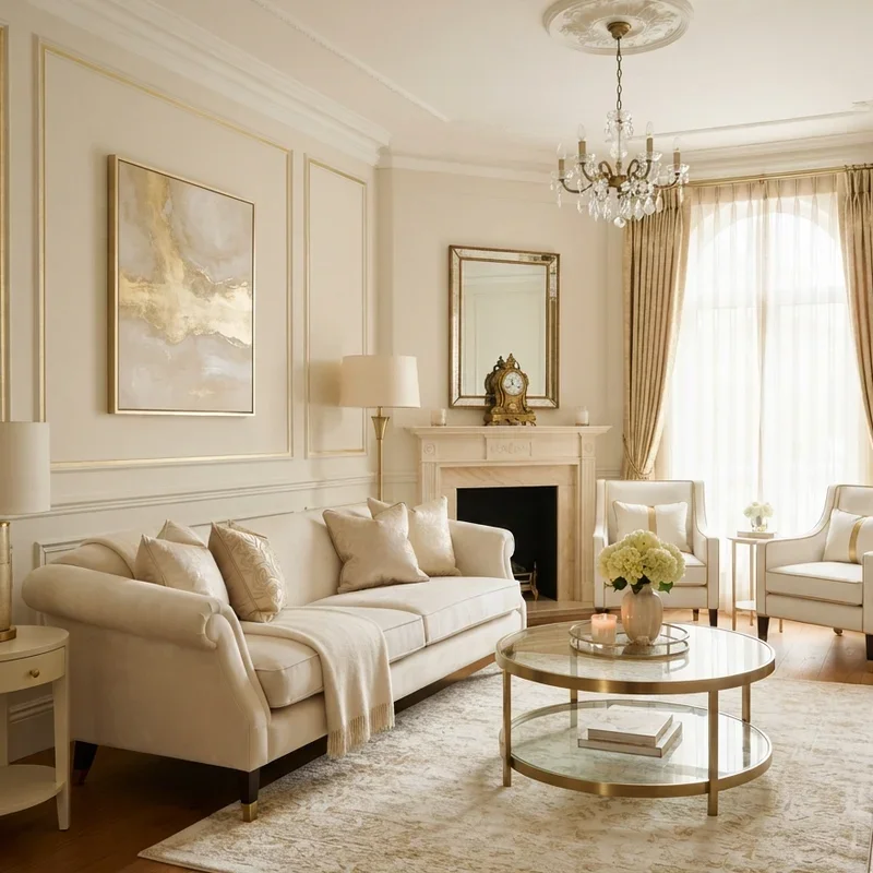 Cream Living Room Ideas