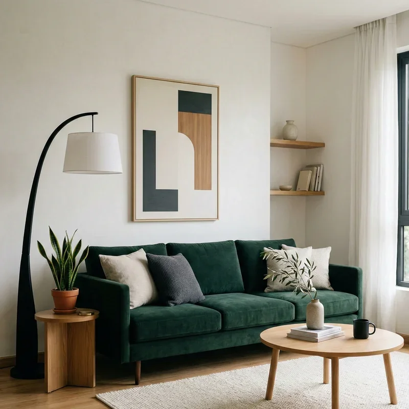 Dark Green Couch Living Room Ideas