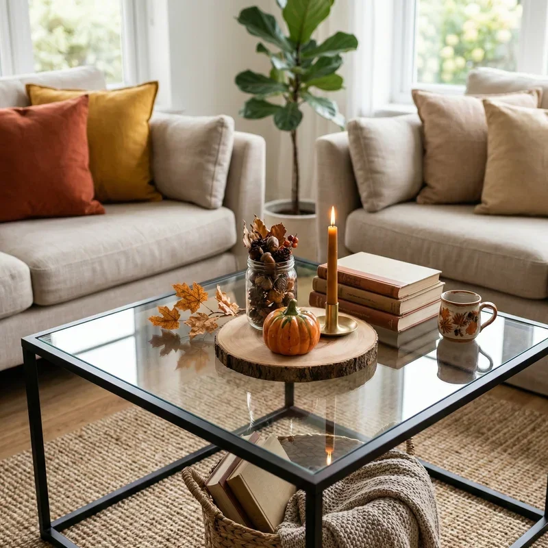 Glass Coffee Table Decor Ideas