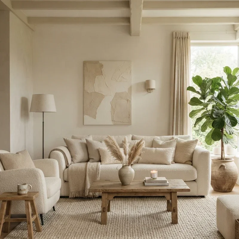 Cream Living Room Ideas
