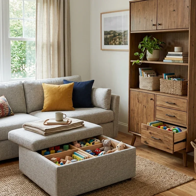 Living Room Toy Storage Ideas