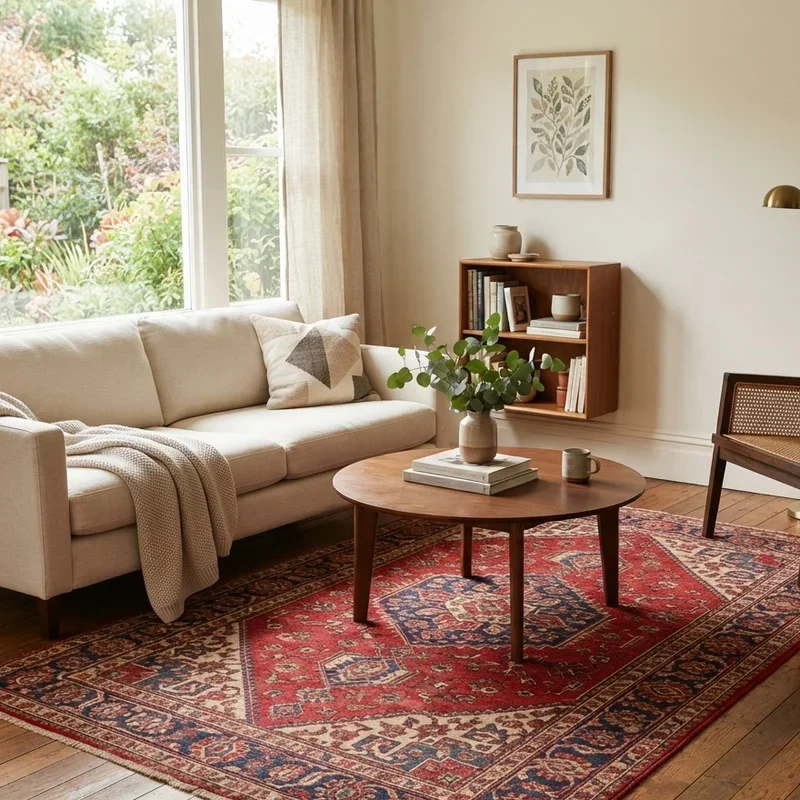 15 Red Persian Rug Living Room Ideas for Every Style