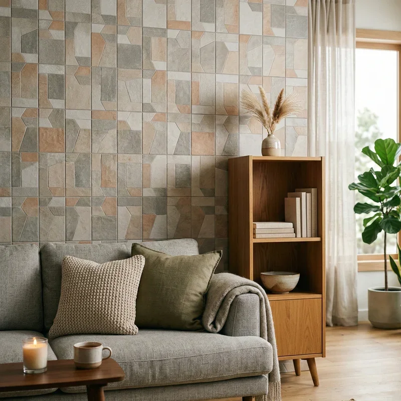 15 Wall Tile Ideas for Living Room Accent Walls