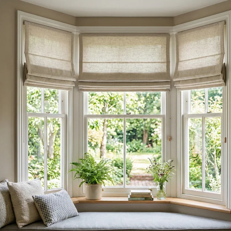 15 Bay Window Shade Ideas for Privacy and Light