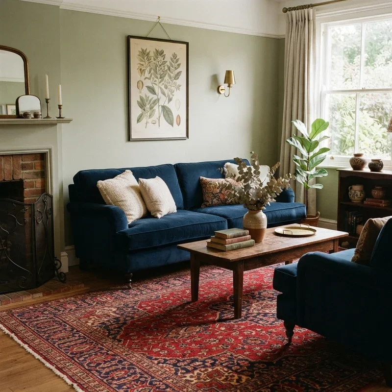 Red Persian Rug Living Room Ideas