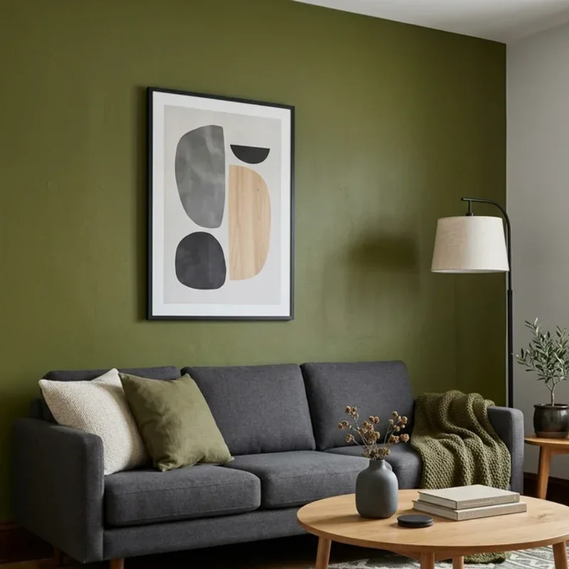 Green and Grey Living Room Ideas