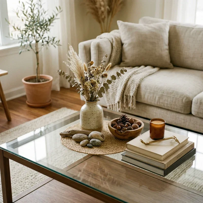 Glass Coffee Table Decor Ideas