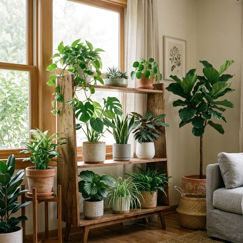 15 Indoor Plants Decoration Ideas for Living Room