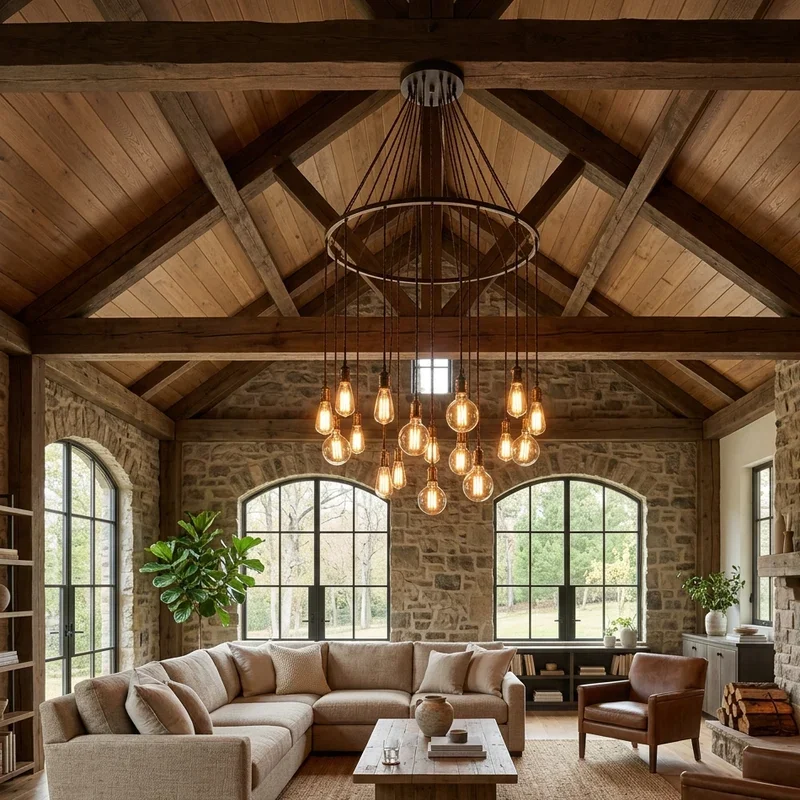 High Ceiling Living Room Lighting Ideas