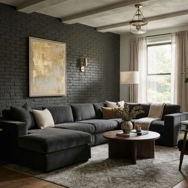 Dark Grey Sectional Living Room Ideas