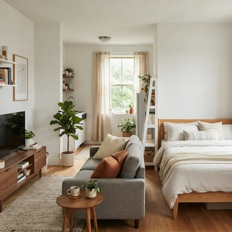 Living Room Bedroom Combo Ideas