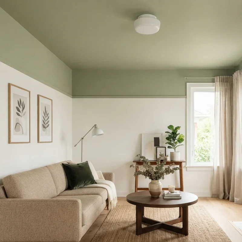 Two Tone Living Room Paint Ideas