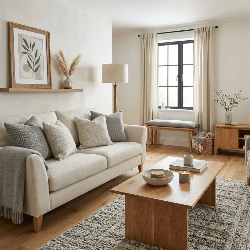 Classy Cream and Grey Living Room Ideas