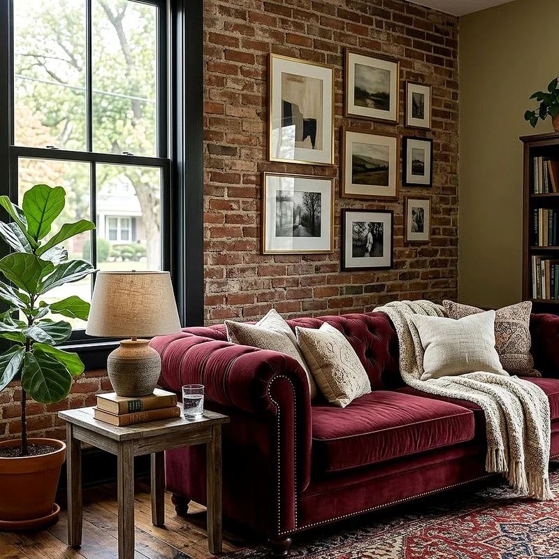 Burgundy Sofa Living Room Ideas