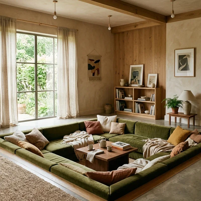 Square Living Room Ideas