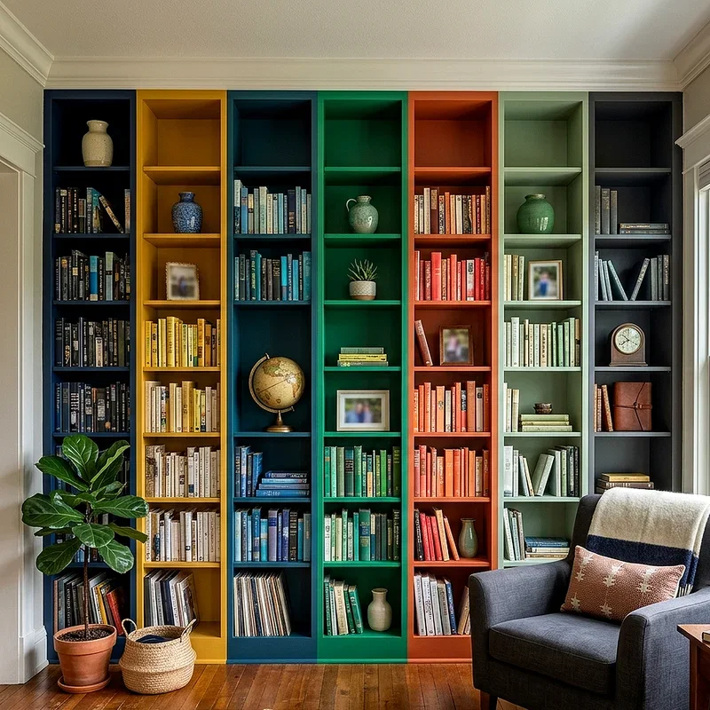 Living Room Bookcase Ideas