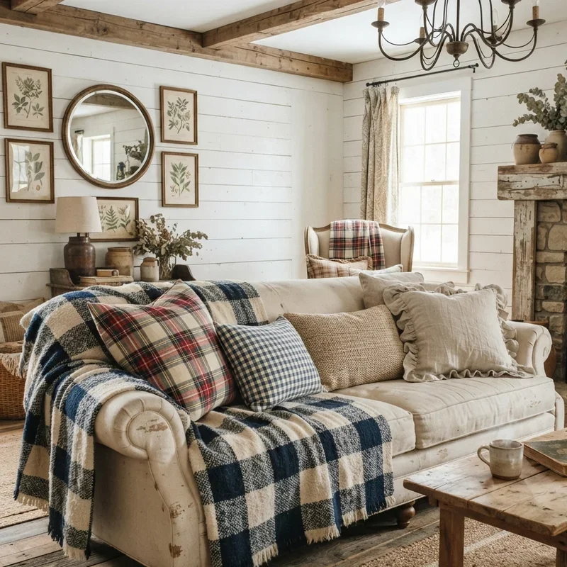 Farmhouse Rustic Living Room Ideas