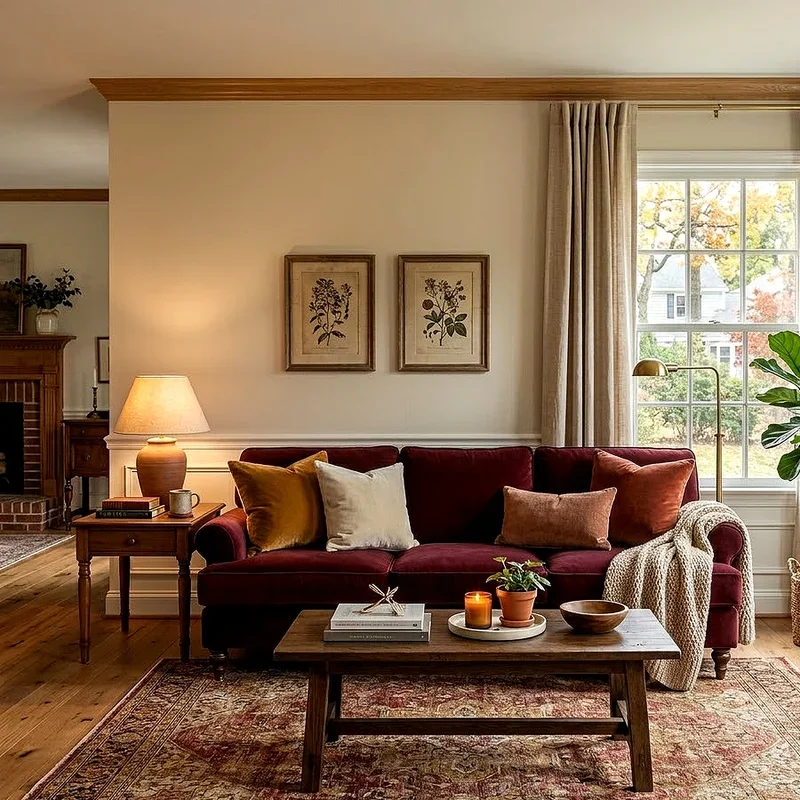 Burgundy Sofa Living Room Ideas