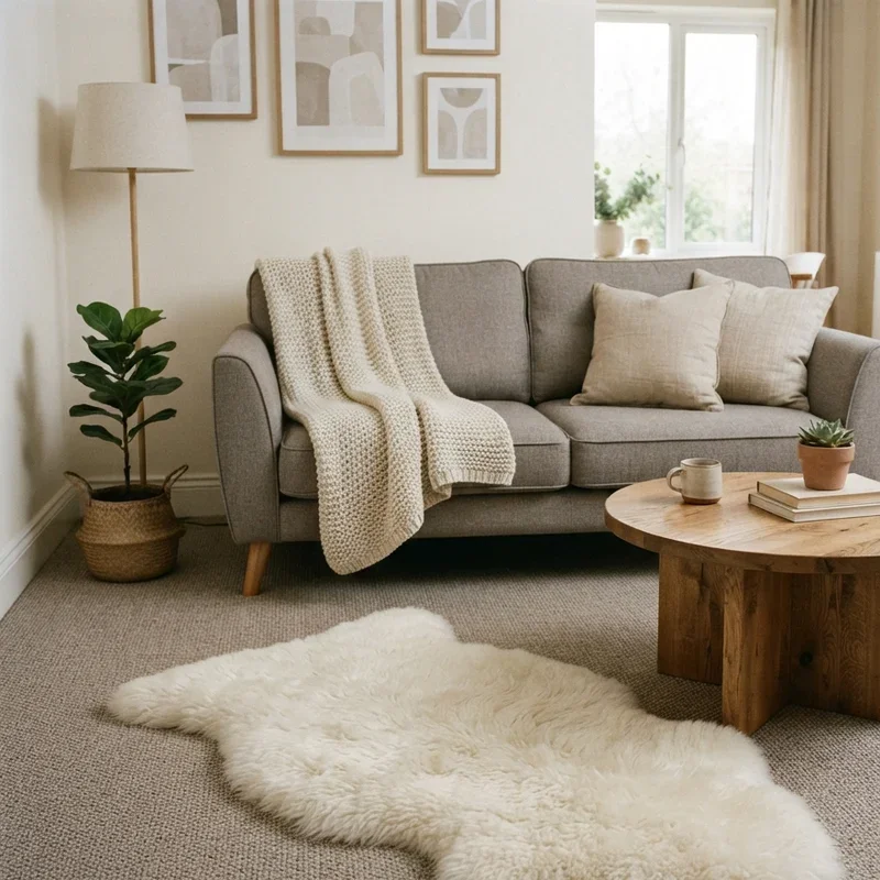 Rug on Carpet Living Room Ideas