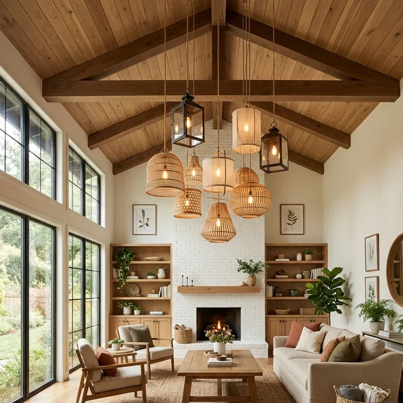 High Ceiling Living Room Lighting Ideas
