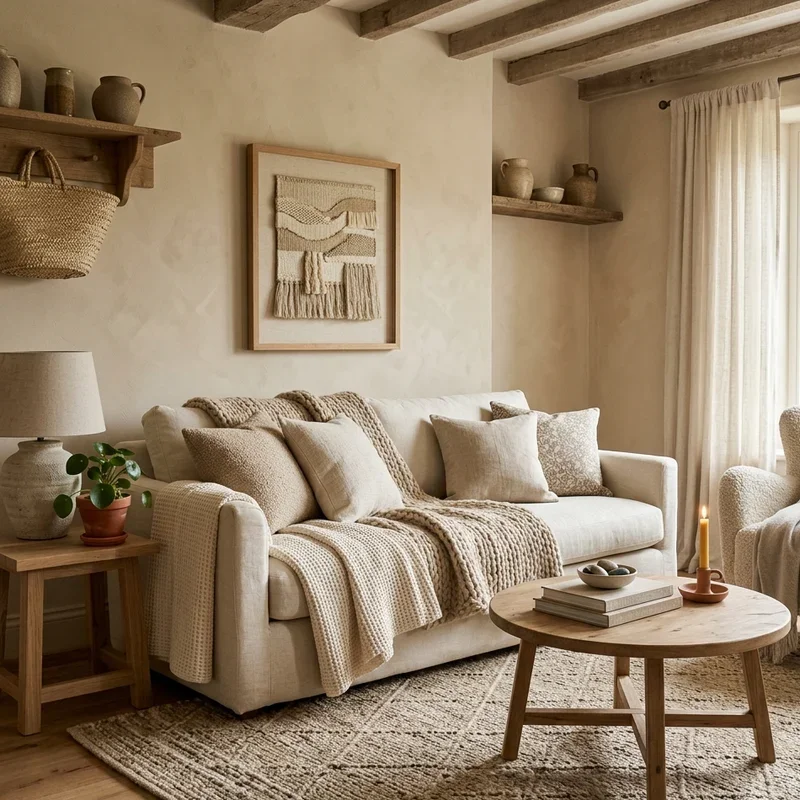 Warm Beige Living Room Ideas