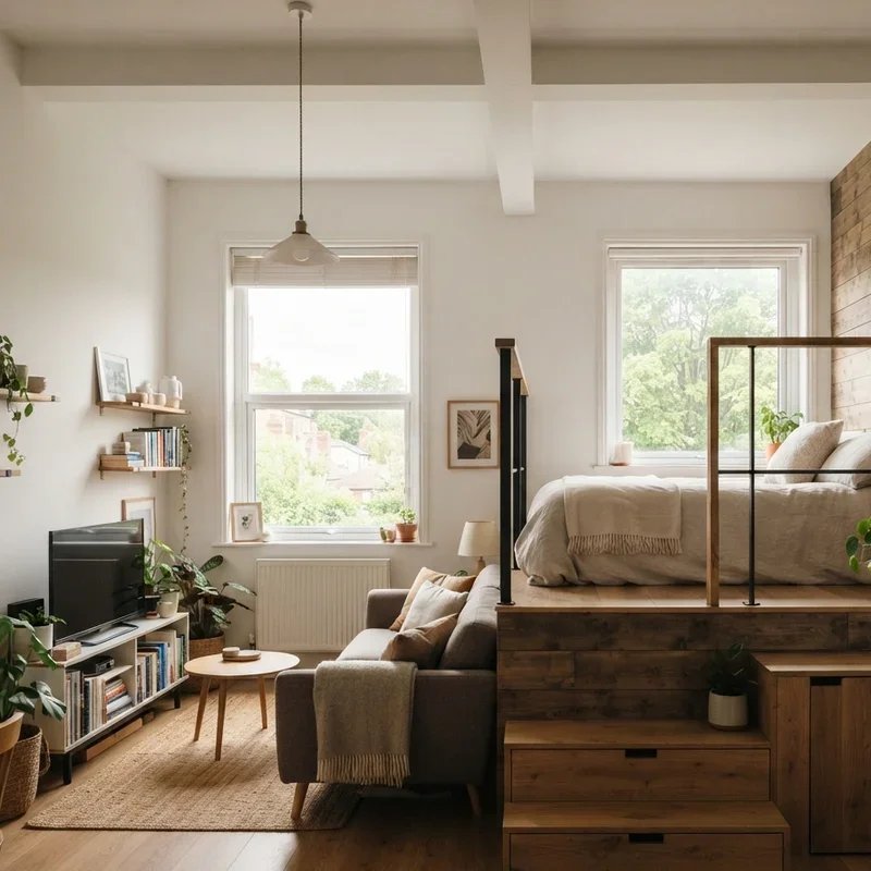 Living Room Bedroom Combo Ideas