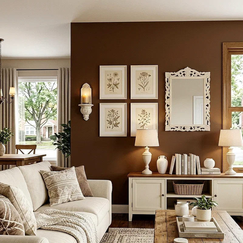 Brown and Cream Living Room Ideas