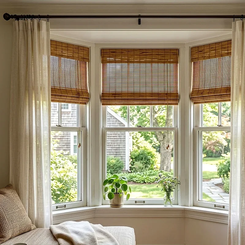 Short Bay Window Curtains Ideas