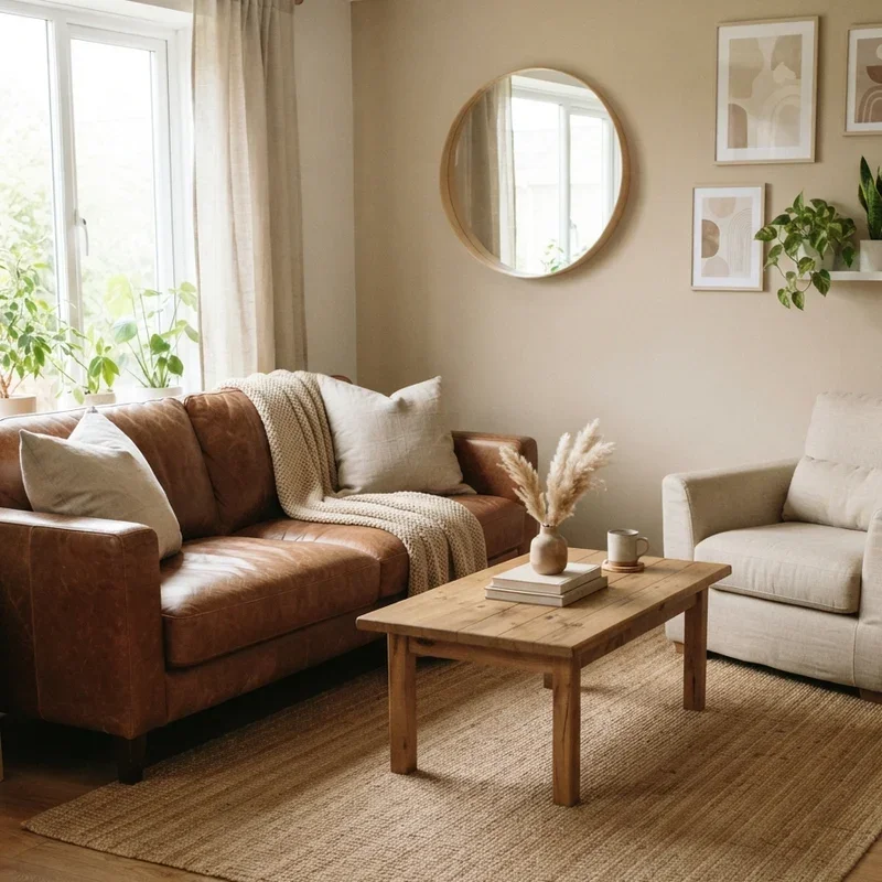 Brown and Beige Living Room Ideas